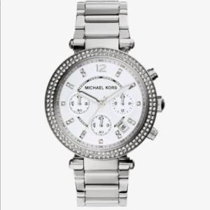 Michael Kors Parker Silver Watch